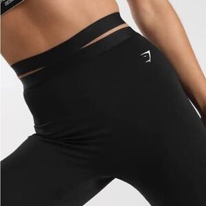 Gymshark Black Strappy Leggings Women's Small